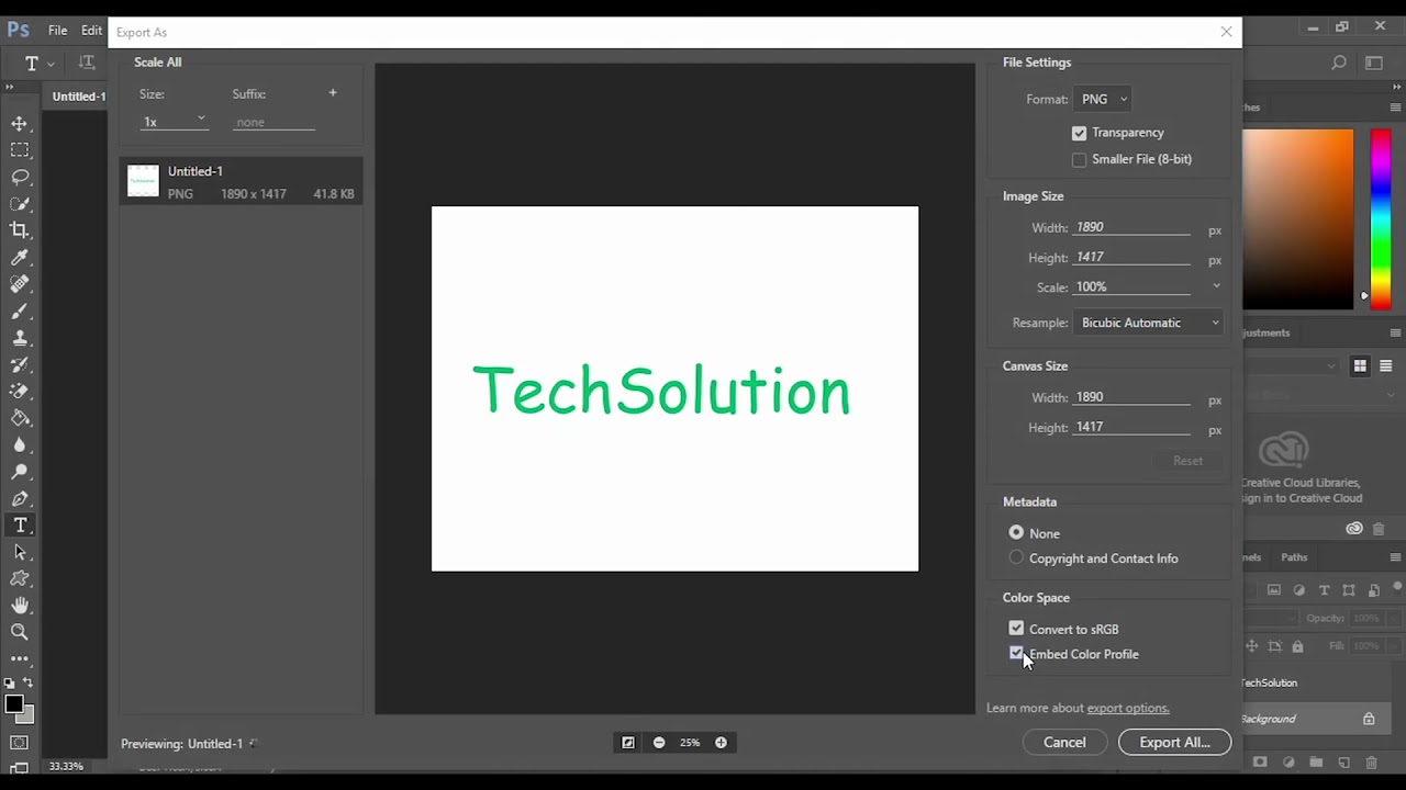 How To Embed Color Profile In Photoshop YouTube How To Embed Color Profile In Photoshop YouTube