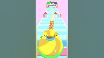 Donut Stack 3D Android, ios Mobile Gameplay #Shorts