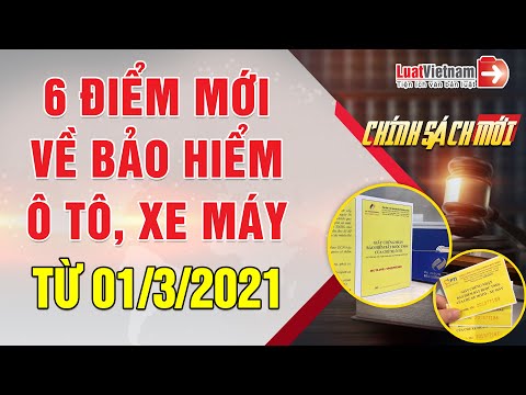 6 Điểm Mới Về Bảo Hiểm Ô Tô, Xe Máy Từ 01/3/2021 | LuatVietnam
