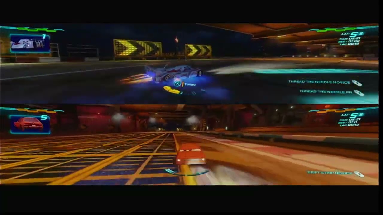 Cars 2 video game Shu Todoroki VS Grem 5 racers Battle Race 9 laps at Oil Rig Run (Request)
