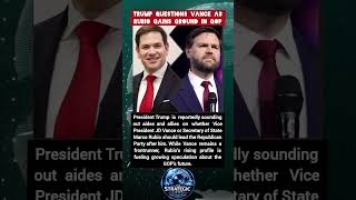 Trump Weighs Vance Vs Rubio As GOP Succession Battle Emerges