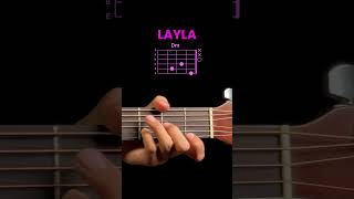 Eric Clapton -  Layla Unplugged intro chords #guitarchords