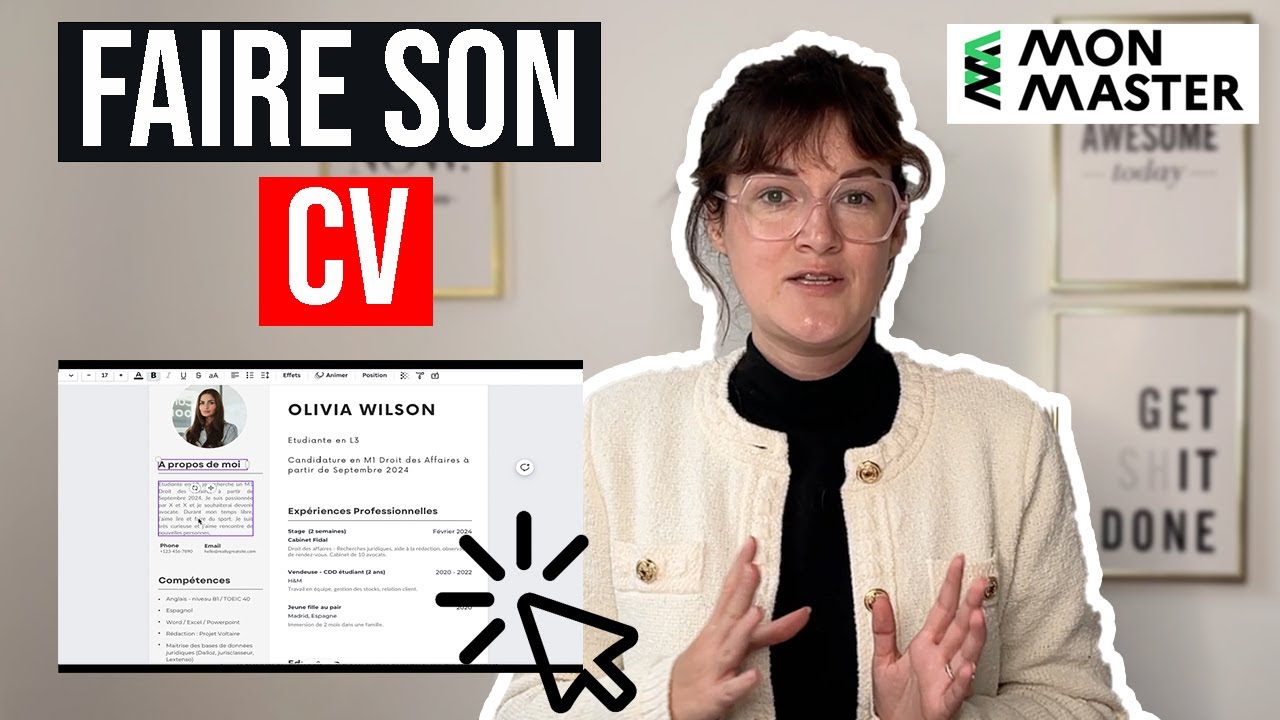 MON MASTER 2025 : comment faire son CV pour les candidatures ?