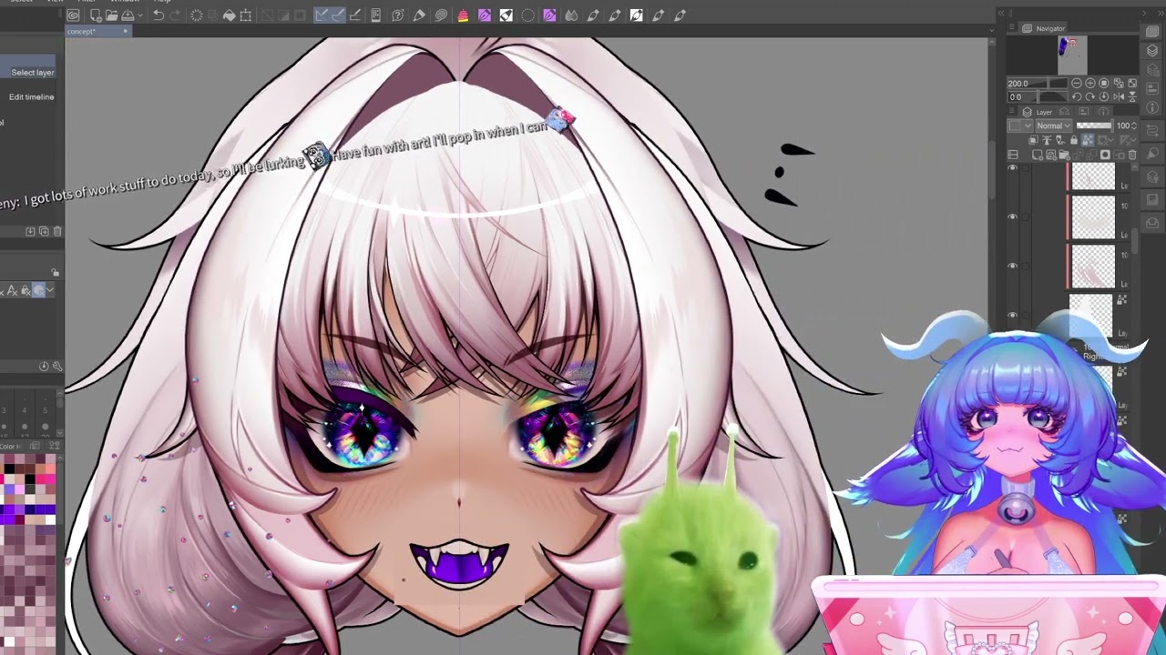 Art Wednesday - Live2D Model Drawing ~ VOD