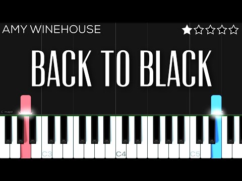 Amy Winehouse - Back To Black | EASY Piano Tutorial