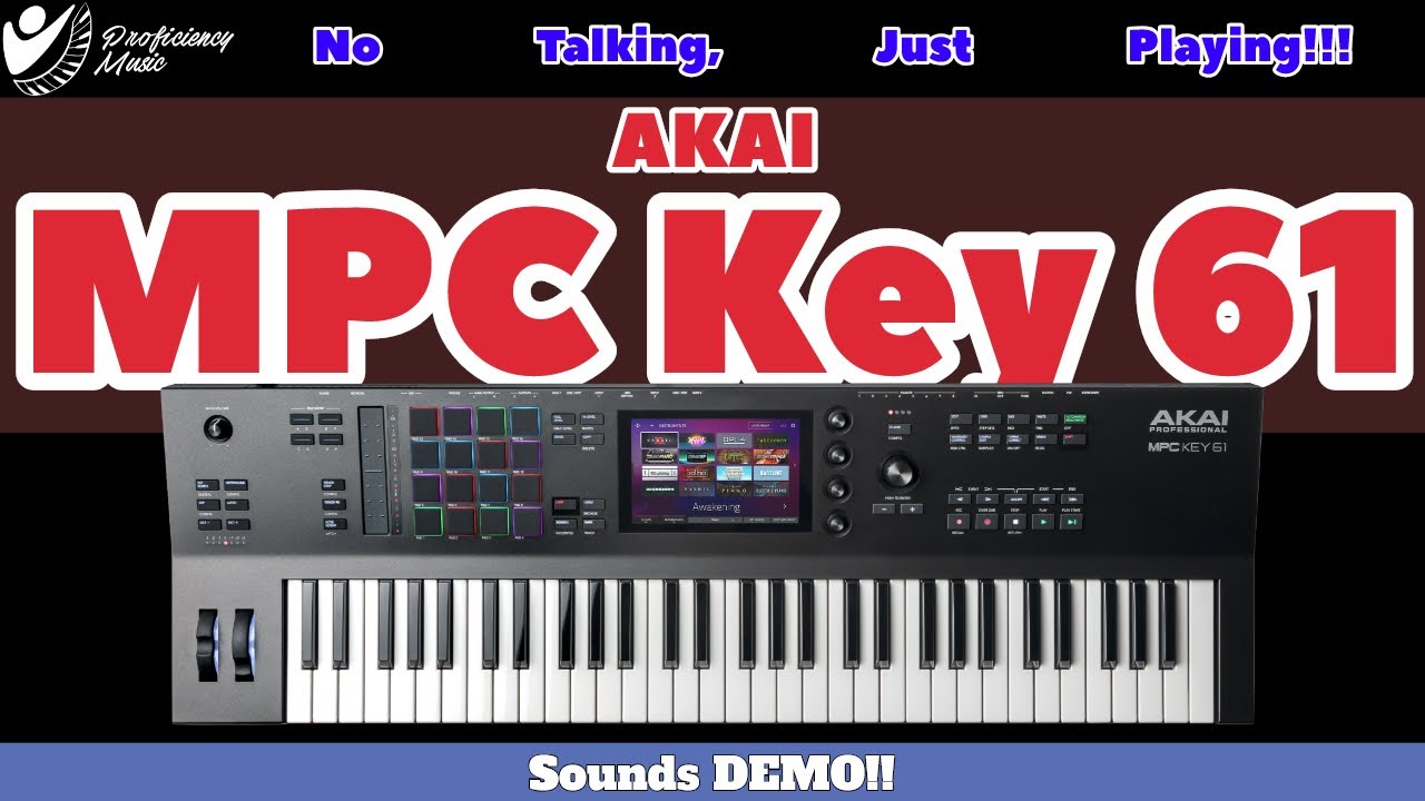 Демонстрация звуков Akai MPC Key 61! Никаких разговоров, ПРОСТО ИГРА!