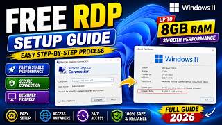 Free RDP Setup | Fast Internet Speed | Easy Guide (Full Access) ✅