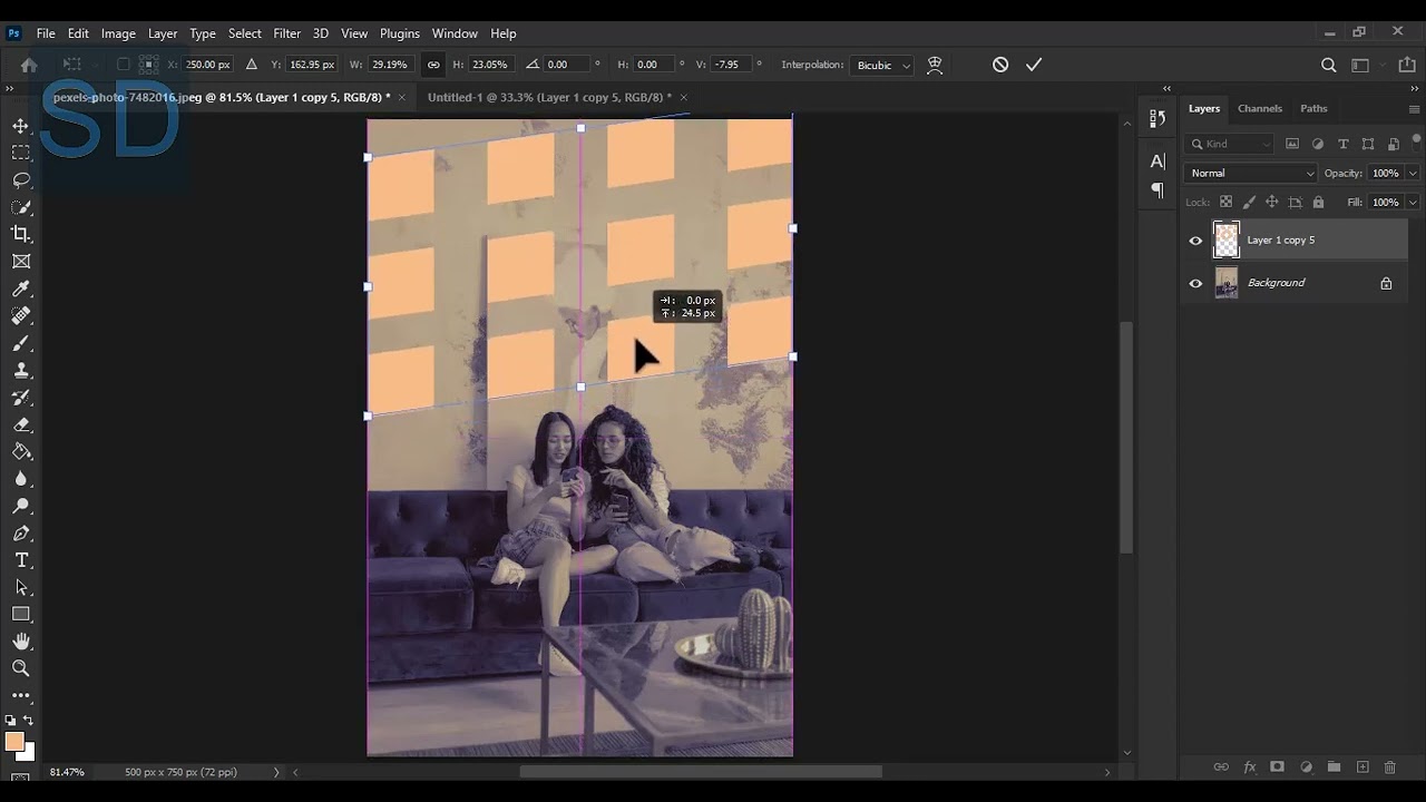 Window Light Rays photoshop