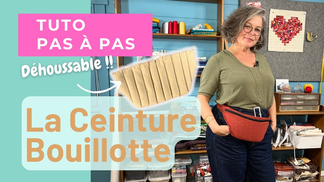 Coudre une ceinture bouillotte déhoussable 