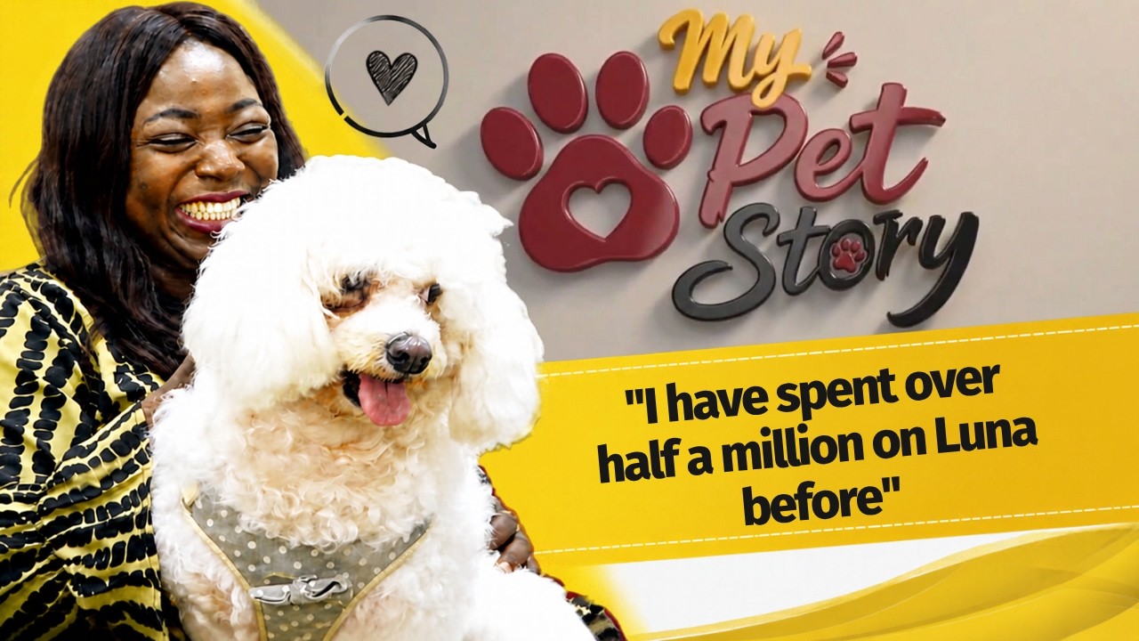 MY PET STORY – ITUNU AKINFEMIDE SPENT OVER HALF A MILLION NAIRA ON LUNA…