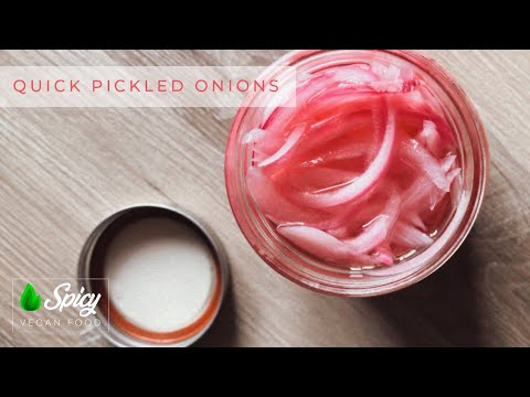 How to Make Quick Pickled Onions (Ready in 1 Hour!) #essycooks #veganrecipes