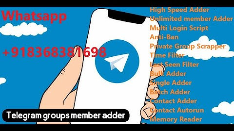 Super Fast Telegram Unlimited Members Adder 2021 - telegram member adder