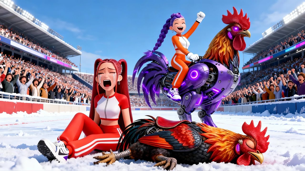 Rescuing RUMI from MIRA During the Battle Rooster Racing Championship | KPOP Demon Hunters