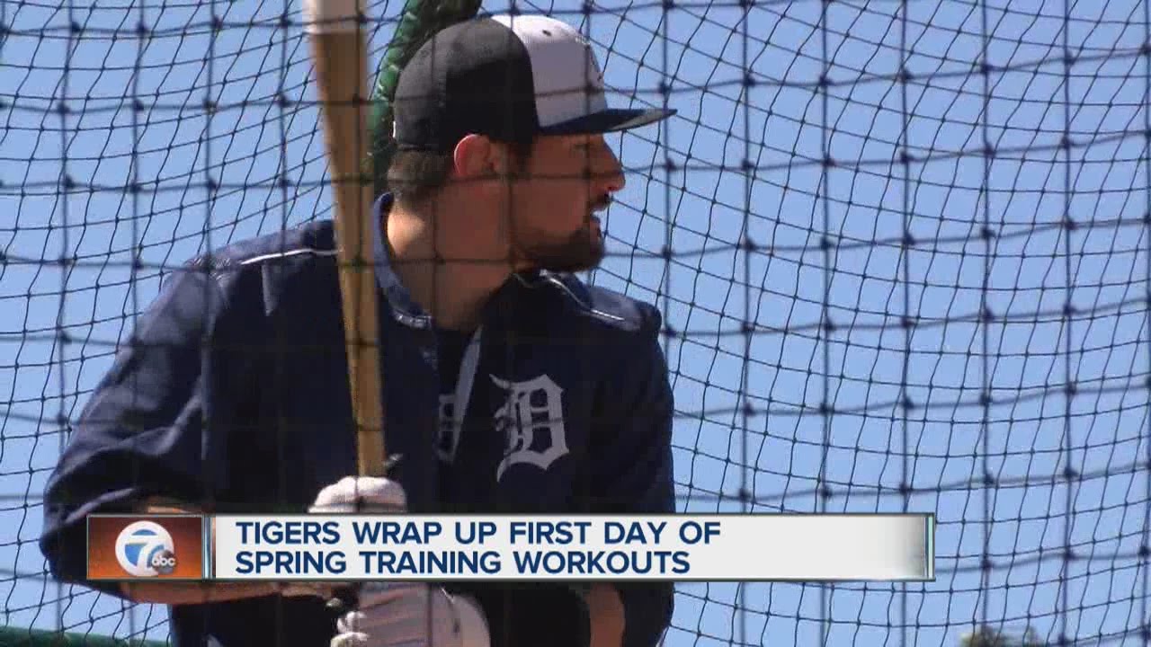 Tigers wrap up first day of Spring Training workouts YouTube