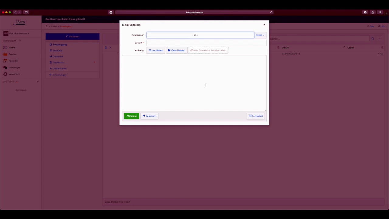 iServ im Kardinal-von-Galen-Haus Dinklage... erste Schritte