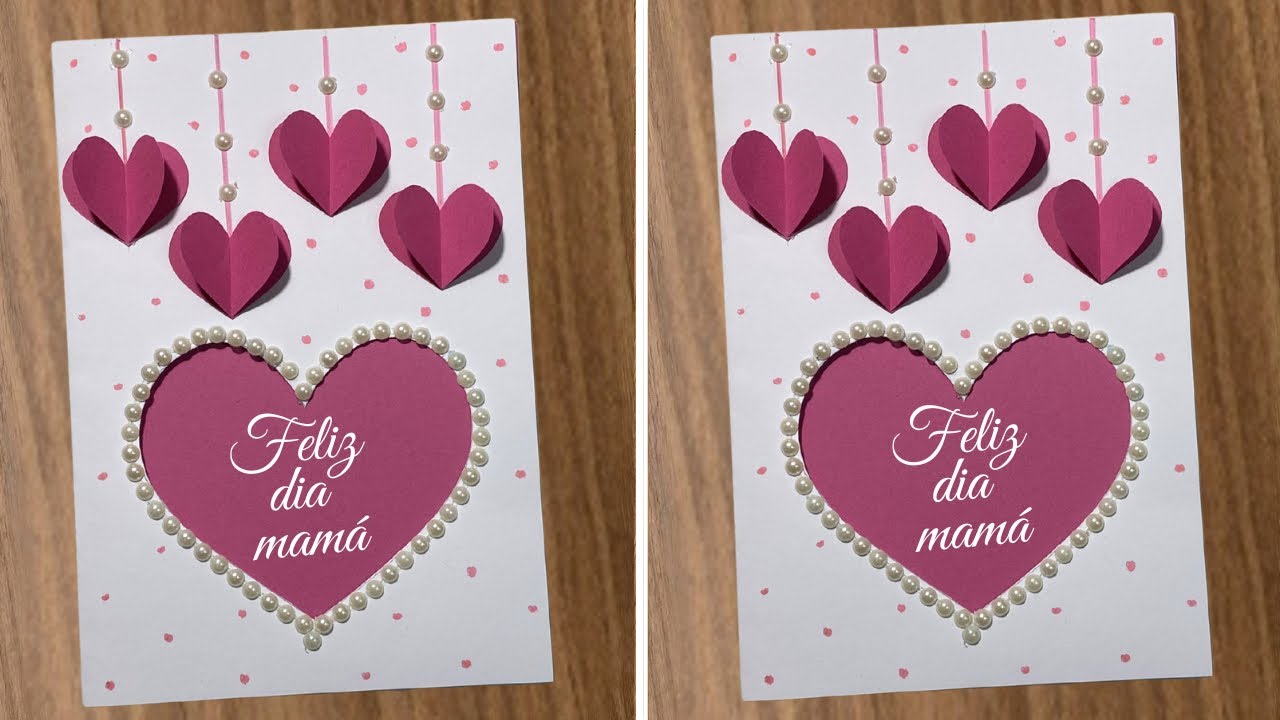 Объемная открытка в форме сердца к Международному женскому дню и Дню матери 💗 Сделай сам
