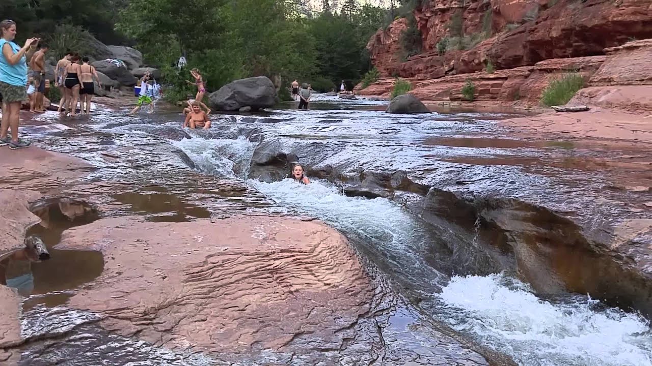 Slide Rock Sadona AZ with the Everhart family