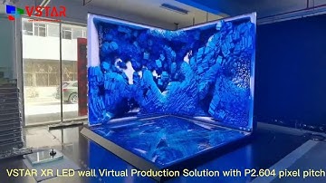 VSTAR Technology XR LED video wall virtual production for broadcast and film studios