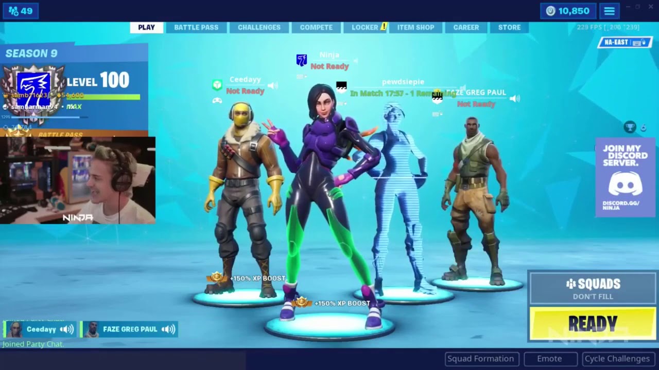 NINJA Gets Kicked After CEEDAY Says F**k You Kid ! FORTNITE !