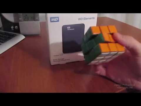 Распаковка внешнего винчестера WD Elements 750GB