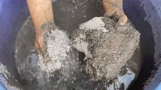 Charcoal sand crumbling in water💦/RS Craving Asmr💦