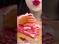 ASMR CREPE CAKE *CHOCOLATE, STRAWBERRY 초콜릿, 딸기, 크레이프 케이크 먹방 EATING SOUNDS #shorts