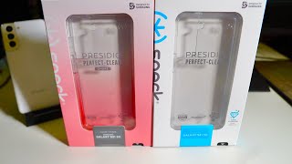 Speck Galaxy S21 Presidio Perfect Clear & Ombre Case - YouTube
