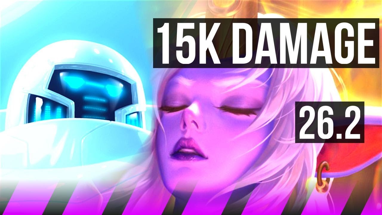 BLITZCRANK & Samira vs SORAKA & Nilah (SUP) | Good KDA: 1/1/29, 15K damage | EUW Master | 26.2