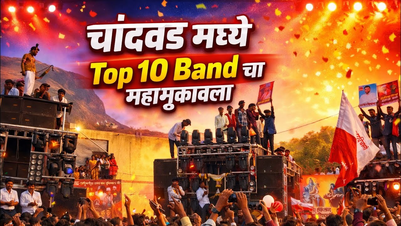 चांदवड मध्ये Top 10 Band चा महामुकाबला | Live Band Competition 2026 🔥@AkshayChaure_01 