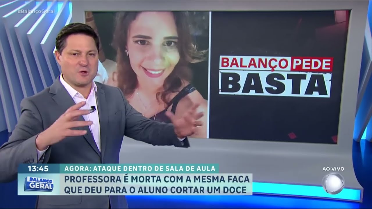 Professora é morta a facadas por aluno após fantasia de relacionamento | Balanço Pede Basta