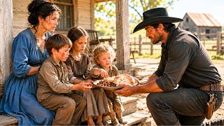 Starving Widow Said "Feed My Children First" — The Rancher Fed All of Them and Stayed