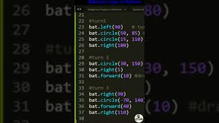 Draw 🦇 Batman Logo in Python Turtle ? ⚠️  #shorts