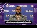 LeBron James reacts to the Lakers getting eliminated from the NBA playoffs | 2021 NBA Playoffs