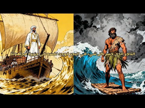 التاجر الذي خسر كل شيء في البحر فوجد نفسه في جزيرة مجهولة