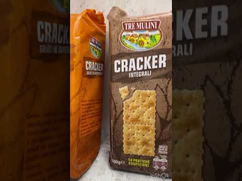 Крекер бутербродний Cracker Tre Mulini з сіллю, 500 г, видео 1