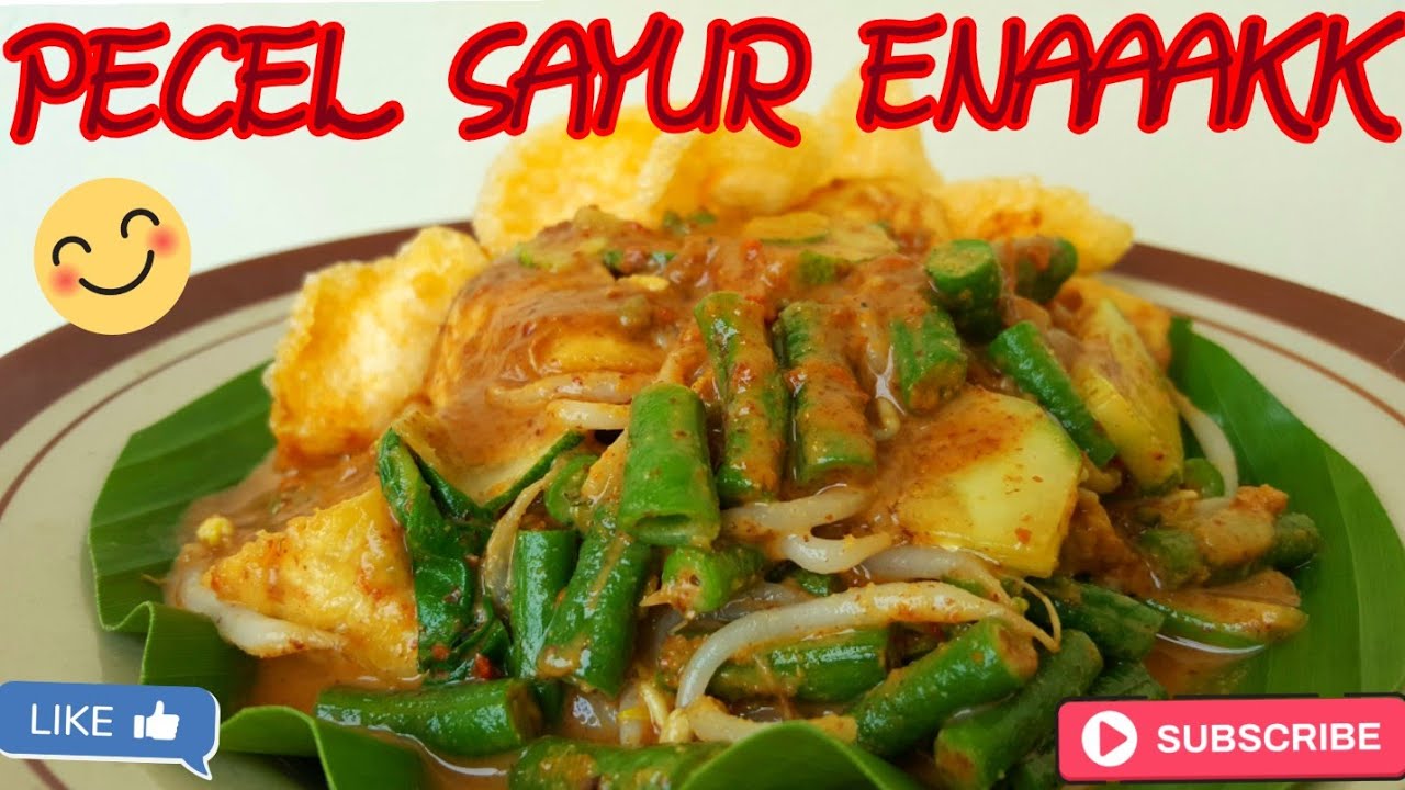 Resep bumbu pecel sayur yg ENAK | Tahan lama (tidak mudah ...