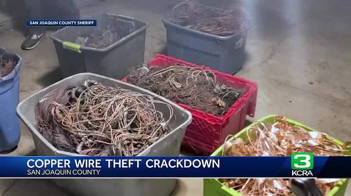 Trying to find a way to stop copper wire thefts in California county
