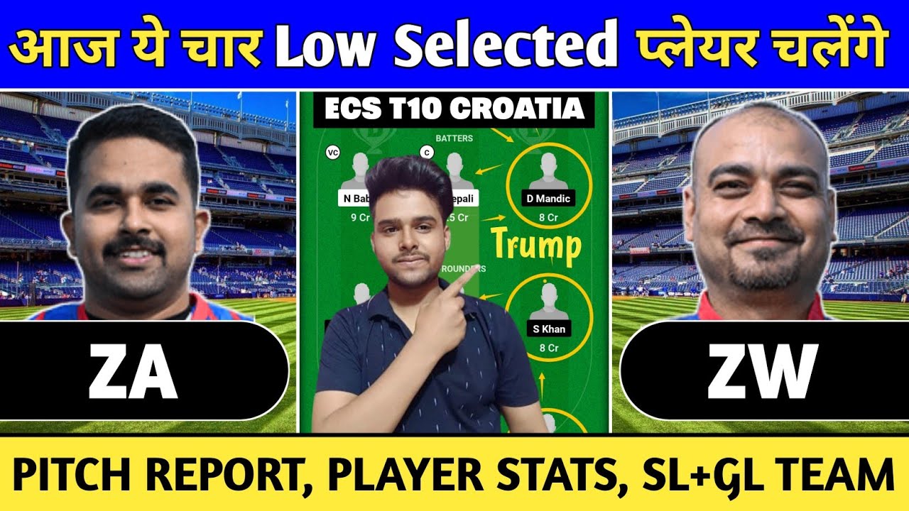 ZA vs ZW Dream11 Prediction | Match No.1 | ZA vs ZW Dream11 Prediction ...