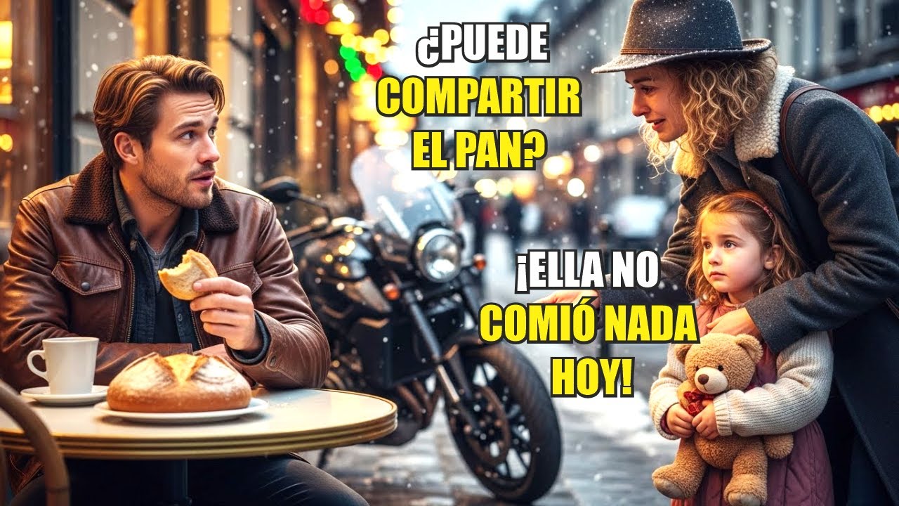MADRE NECESITADA PIDE PAN EN NAVIDAD SIN SABER QUE EL MOTOCICLISTA OCULTABA UNA FORTUNA