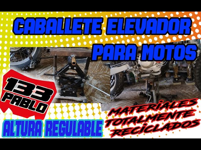 😃✌🏻 CABALLETE para MOTO casero LOW COST // DIY homemade motorcycle stand  