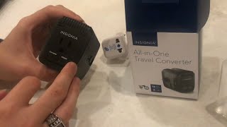 (REVIEW) insignia allinone “travel converter” 12 watts 2 usb ports