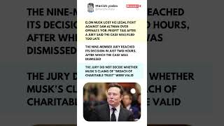 Elon Musk Loses Legal Battle Against Sam Altman! 🚨