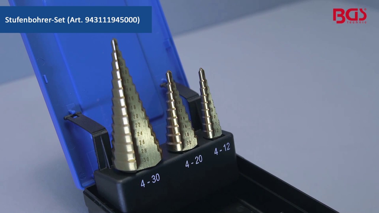 BGS Stufenbohrer-Set
