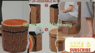 Storage stool unboxing / bought from Amazon