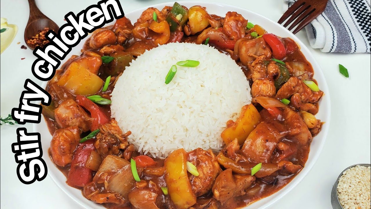 Poulet sauté aux poivrons/Stir-fry chicken #eatwell