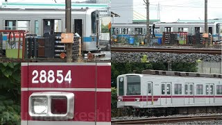 【小田急1000形 1055F クハ1155廃車 渡瀬北(北館林)に搬入・解体】東武20050系 21854Fは廃車回送から1か月。8両のまま留置。