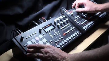 elektron analog rytm + Analog Four live in concert deep dub Techno jam