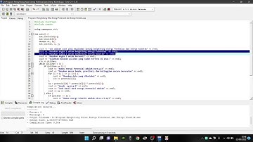 TUGAS BESAR PKS PROGRAM MENENTUKAN NILAI ENERGI POTENSIAL DAN ENERGI KINETIK