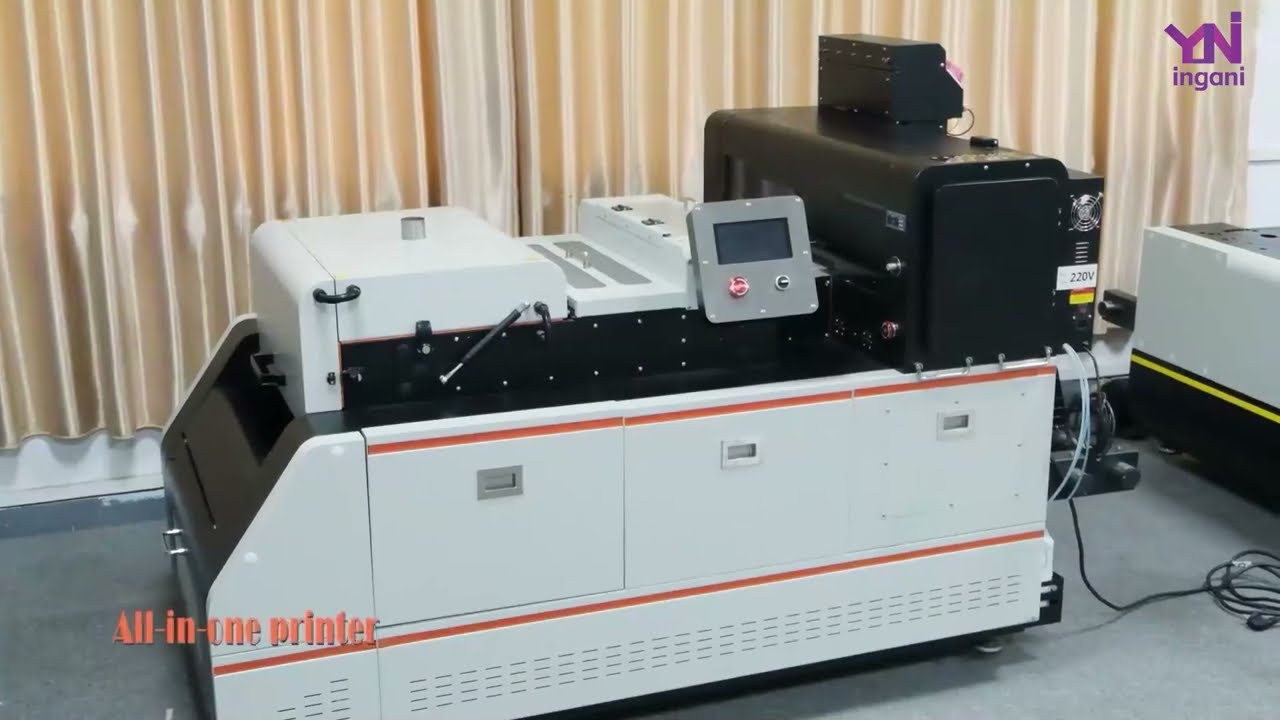 AL350 all in one DTF printer with double printheads of 12inches