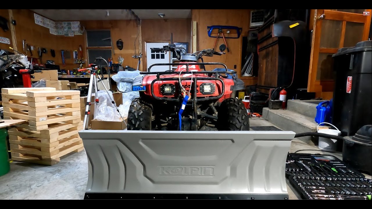Honda Fourtrax 300 4x4 Winch and Plow Install YouTube